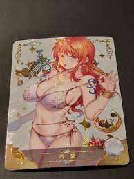 NAMI - BIG BOOBS - SEXY CARD - WAIFU - HOLO CARD - ONE PIECE - GODDESS  STORY | eBay