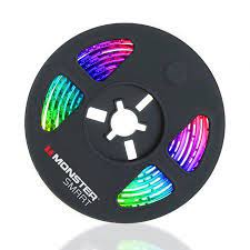 Monster Smart App Voice Controlled Multi Color Usb Led Light Strip 6 5ft 2m Walmart Com Usb Led Light Strip Led Light Strips Strip Lighting