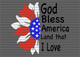 Download American Sunflower Svg God Bless America Land That I Love Svg 4th Of July Svg Fourth