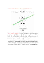 Maybe you would like to learn more about one of these? Doc Cara Membuat Makalah Yang Baik Dan Benar Saiful Rizal Academia Edu