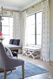 The rod pocket on top creates attractive bunching that forms textured lines throughout. Dining Room Reveal Part 2 Zdesign At Home Dining Room Curtains Curtains Living Room Living Room Drapes