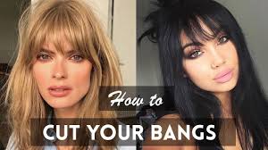 If long hair is your thing, don't give it up. How To Cut Your Own Bangs Fringe Diy Tutorials Youtube