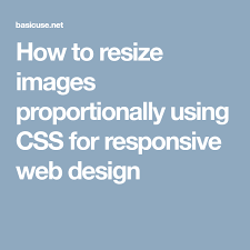 How To Resize Images Proportionally Using Css For Responsive Web Design Web Design Web Development Design Responsive Web Design