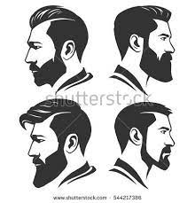 Man With Beard Variations Silhouette Beard Images Beard Drawing Beard Logo