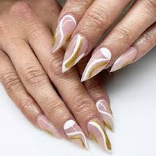 25+ ideas of glitter ombre nails. 23 White And Gold Nails Easy To Try In Spring 2021