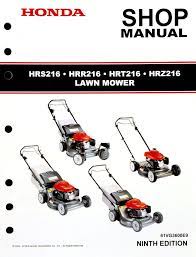 Technologies have developed, and reading honda lawn mower manual hrx 217 books might be more convenient and simpler. Hrr216 Hrs216 Hrt216 Hrz216 Lawn Mower Shop Manual Honda Power Products Support Publications