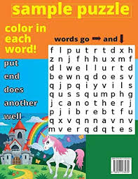 Word searches, crossword puzzles, word problems, and word jumbles come together for an entertaining learning experience. Kids Second Word Search Easy Large Print Word Find Puzzles For Kids Color In The Words Kids Word Search Ketchup Bez 9789527278239 Amazon Com Books