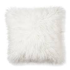 Black And White Throw Pillows Target Http Www Target Com P Xhilaration Mongolian Fur Decorative Pillow Cream Square A 16880114 Faux Fur Pillow Pillows Fur Throw Pillows