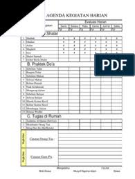 Contoh buku kegiatan ramadhan (pesantren kilat) format doc pelaksanaan kegiatan pesantren kilat merupakan program kegiatan pendidikan yang rutin dilaksnakan setiap tahun nya, sebagai tujuan untuk meningkatkan serta mengembangkan penenaman sikap kagamaan dan ketakwaan (religius). Format Agenda Ubudiyyah Harian Siswa Tinggal Diprint Aja Ok 2 Hj Wisnetty