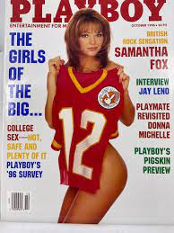 1996 Playboy Magazine October - Nadine Chanz - Samantha Fox - Donna  Michelle | eBay