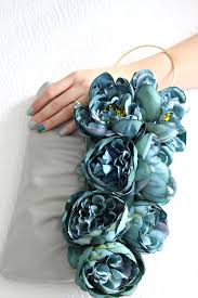 Real touch 10 stems teal silk artificial roses flowers 'petals feel and look like fresh roses' (0) $21.99. Diy Faux Flower Clutch Makeover A Cute Floral Purse Project Dans Le Lakehouse