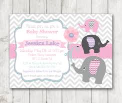 The brilliant and also lovely elephant baby shower. Printable Elephant Girl Baby Shower Invitation Chevron Pink Sage Mint Green White Purple Grey Cute766