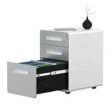 By merax (4) $ 490 92. Yitahome 3 Drawer Rolling File Cabinet Metal Mobile File Cabinet With Lock Filing Cabinet Under Desk Fits Legal Letter A4 Size For Home Office Fully Assembled Gray And White Pricepulse