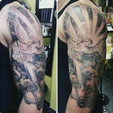 San miguel, san miguel, invoco tu llama, ¡libérame ahora, esgrime tu espada! Top 73 St Michael Tattoo Ideas 2021 Inspiration Guide