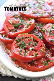 The Best Marinated Tomatoes Ripe Juicy Tomatoes Soak Up Olive Oil Red Wine Vinegar Onion Garlic Fresh Tomato Recipes Marinated Tomatoes Tomato Recipes