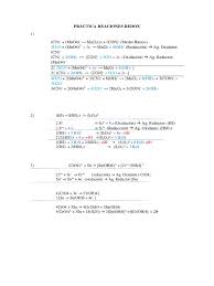 Cr(oh)3 + oh− → cro−2 + 2 h2o. Practica Reaciones Redox