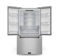 Thor Kitchen Counter-Depth Gordon Ramsay Series 20.3-cu ft 3 -Door 36-in  Wide French Door Refrigerator with Ice Maker with Ice Dispenser ( Stainless  ...