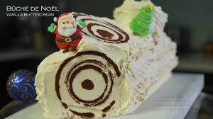 Buche De Noel Vanilla Buttercream Yule Log Bruno Albouze The Real Deal Creme Au Beurre Buche De Noel Creme Au Beurre Buche De Noel