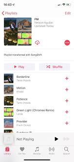 Spotifty wimp eller groveshark där du kan lyssna genom att ladda ner deras mjukvara. How To Transfer Your Spotify Playlists To Apple Music From An Iphone Or Android Phone Smartphones Gadget Hacks