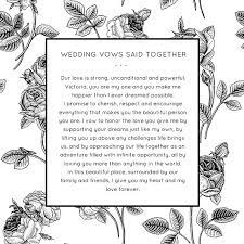 Personalized Wedding Vows Said Together Modern Wedding Vows Traditional Wedding Vows Wedding Vows