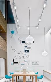 Simple Graphics On The Wall Office Interior Design Office Space Design Meeting Room Design