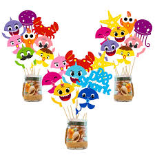 Nz$ 24.40 original price nz$24.40. Shark Baby Shower Double Sided Baby Shark Family Set Of 6 Baby Shark Decorations Baby Shark Centerpiece Baby Shark Birthday Party Centerpieces Table Decor Kitchen Decor