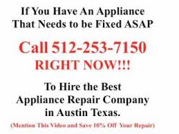 In various segments of our homes and business establishments in austin, tx, we do find just about every variety of system intended to make our job completed with terrific ease. Best Appliance Repair Austin Tx 512 253 7150 10 Off With Video Appliance Repair Company Best Appliances Best