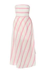 Strapless Stripe Midi Dress By Gul Hurgel For Preorder On Moda Operandi Summer Dresses Striped Midi Dress Dresses
