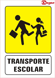 Señal transporte escolar PVC 21 x 29,7 cm economica | www.chuzos.es