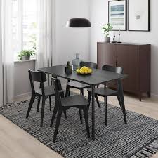 Lisabo Table And 4 Chairs Black Black Ikea In 2020 White Dinning Room Table Dining Room Sets Dining Table