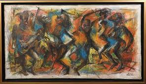 His portraits really gives you the sense of how one feels while listening to these amazing jazz musicians. Alston Charles Jazz Musicians Mutualart