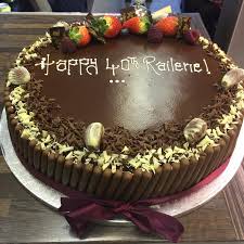 A birthday cake is a cake eaten as part of a birthday celebration. 16 Inch Chocolate Cake Picture Of Devine Cakes Nottingham Tripadvisor