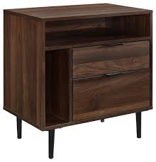 How to build a bedside table with drawers | amazing carpenter woodworking skills. 25 Modern Storage Side Table Dark Walnut Midcentury Nightstands And Bedside Tables By Walker Edison Houzz