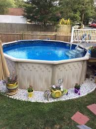 Hinterhof Backyard Pool Landscaping Swimming Pools Backyard Above Ground Pool Landscaping