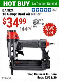 About press copyright contact us creators advertise developers terms privacy policy & safety how youtube works test new features press copyright contact us creators. Banks 18 Gauge Brad Air Nailer For 34 99 Air Nailer Harbor Freight Tools Nailer