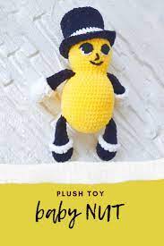 Baby Nut Toy Baby Peanut Amigurumi Plush Toy Inspired By Super Bowl 2020 Commercialbaby Nut Peanut B Stuffed Toys Patterns Plush Pattern Crochet Patterns