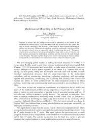 Alkitab bisa membantu kalian membicarakannya, mendengarkan, mencoba mengerti, dan melaksanakan cara menyelesaikan masalah. Pdf Mathematical Modelling In The Primary School