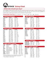 31 Uncommon Crocs Size Chart For Toddlers