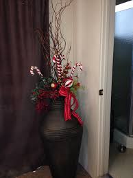 Candy Cane Floor Vase For Entry Floor Flower Vases Diy Vase Floor Vase Decor