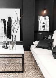 Zu schwarz und weiß passen sehr gut helle und rötliche hölzer. Wohnzimmer In Schwarz Weiss Sind Eindrucksvoll Und Extrem Elegant Fresh Ideen Fur Das Interieur Dekoration Und Landschaft