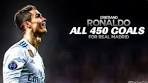 Cristiano Ronaldo All 450 Goals For Real Madrid - YouTube