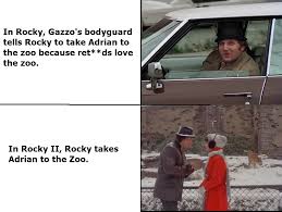 That time Rocky took Adrian to the Zoo : r/memes