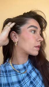 The dreamy @mel_dunn in our Stella Illusion Earring Stack & Maria Necklace!  💙