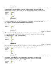 523c1 7 Question 1 1 Out Of 1 Points All Of The Following May Be Viewed As Decision Support Systems Except Selected Answer A Retail Sales System That Course Hero