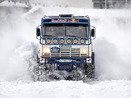 Racing Kamaz Snow Truck Winter 1080p Wallpaper Hdwallpaper Desktop In 2021 Trucks Dakar Racing