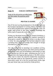 Please use any of the printable worksheets (you may duplicate them) in your classroom or at home. Class 7 Comprehension Practice Reading Comprehension Grade 7 8 Practice Test Another Important Thing Here Is Learning To Do Practical Things Darknessmotions