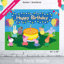 1280 x 720 jpeg 107 кб. Peppa Pig Happy Birthday Backdrop Peppa Pig Banner Peppa Pig Backdrop Party Photo Booth 60 X Peppa Pig Happy Birthday Birthday Backdrop Party Photo Booth