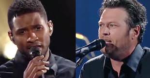 Usher slutter sig til Blake Shelton i følelsesmæssig version af duetten af  'Home'