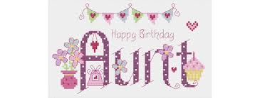 A color printer works best for this, so you can easily select colors. Aunt Birthday Cross Stitch Kit Only 19 00
