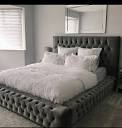 Plush Grey Park Lane Bed | eBay